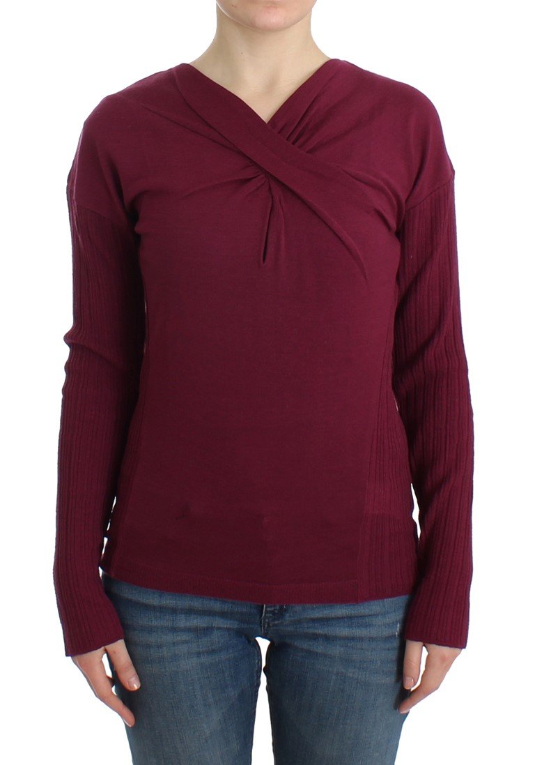 Cavalli Women's Sweater Purple SIG11849 - IT48|XXL