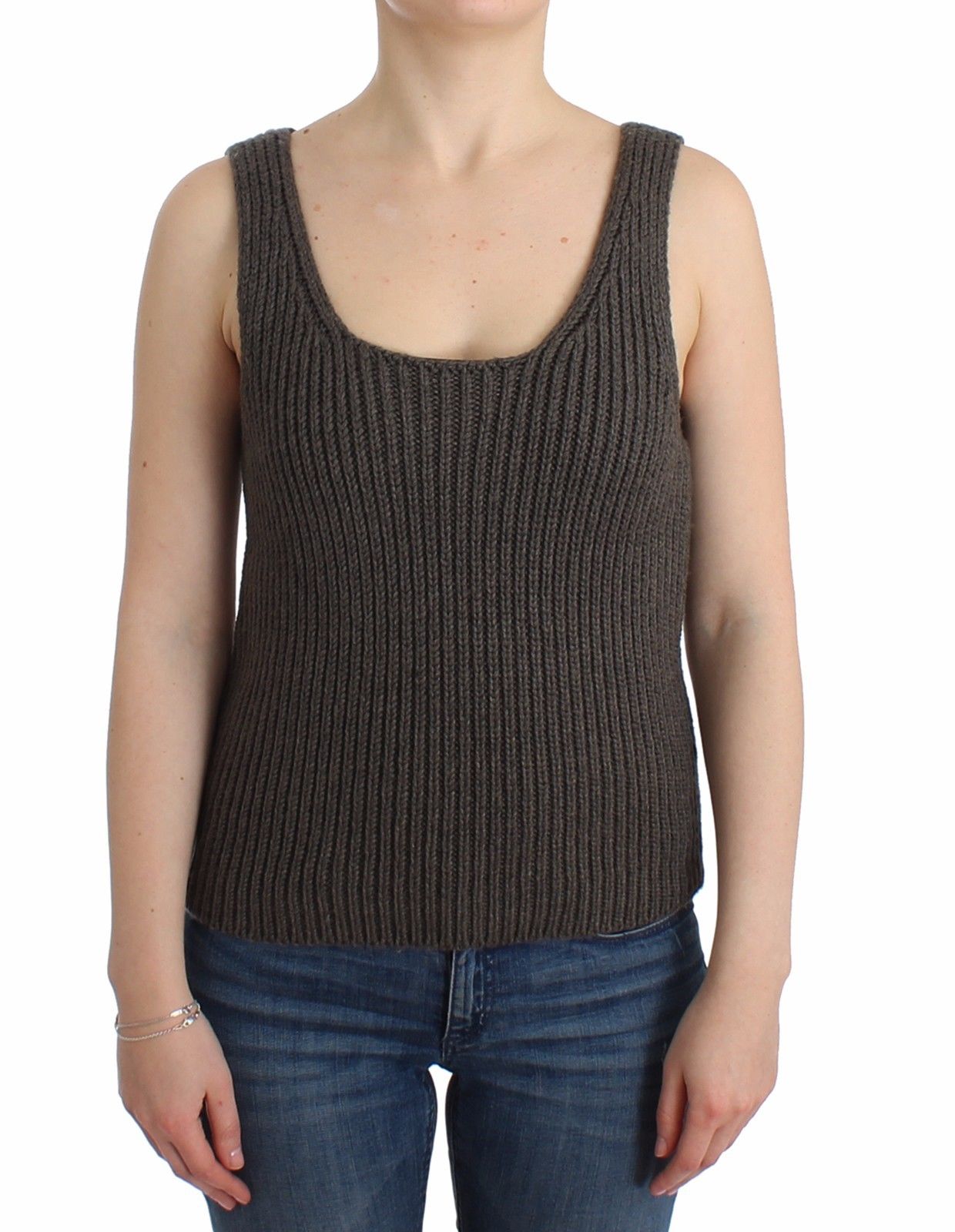 Ermanno Scervino Women's Knitted Sweater Grey SIG11863 - IT40|S