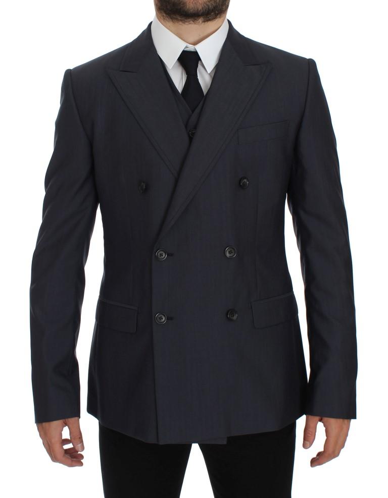 Dolce & Gabbana Men's Slim Fit Wool Silk Blazer Blue GTT10082 - IT50 | L