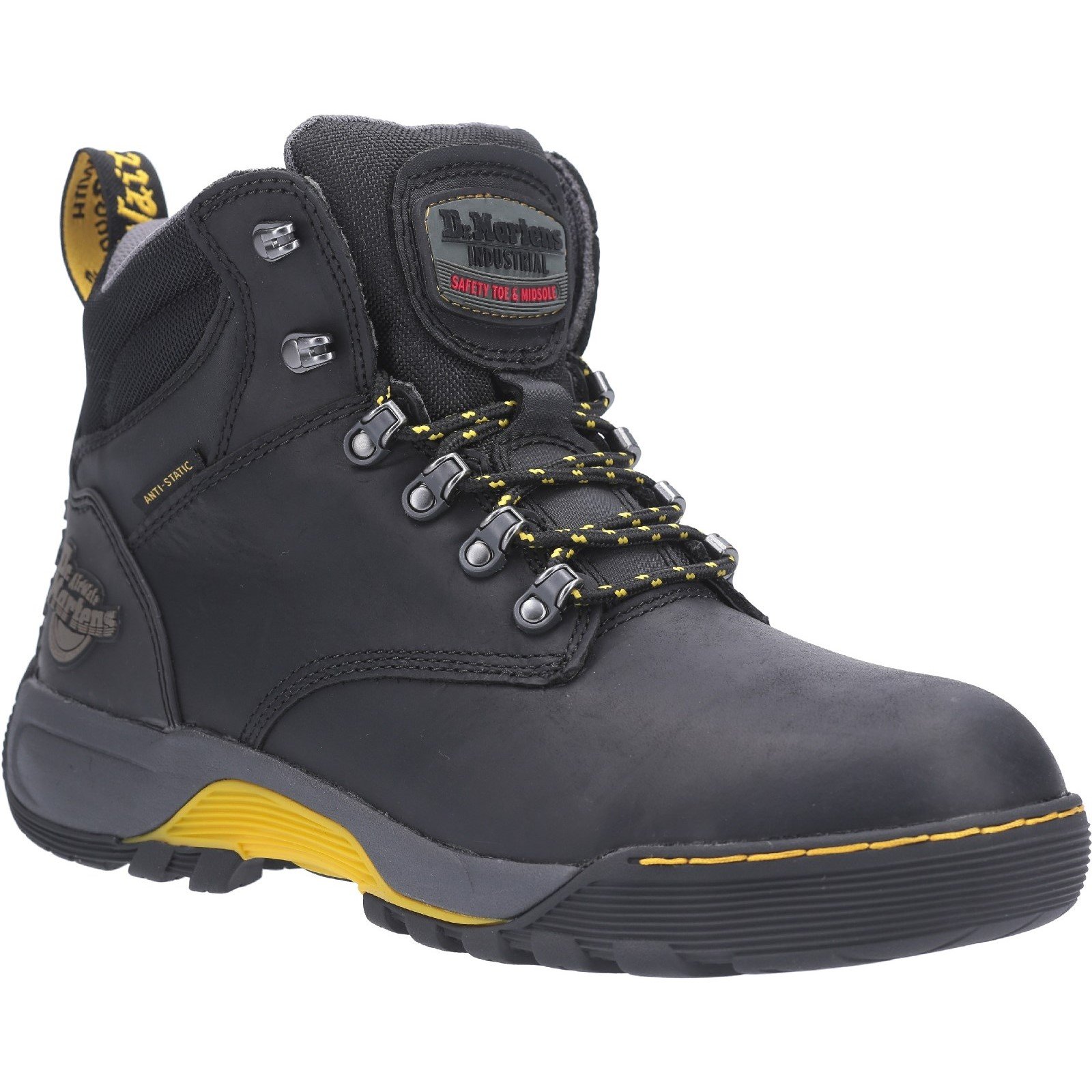 Dr Martens Unisex Ridge ST Lace Up Hiker Safety Boot Black 28324 - Black 6