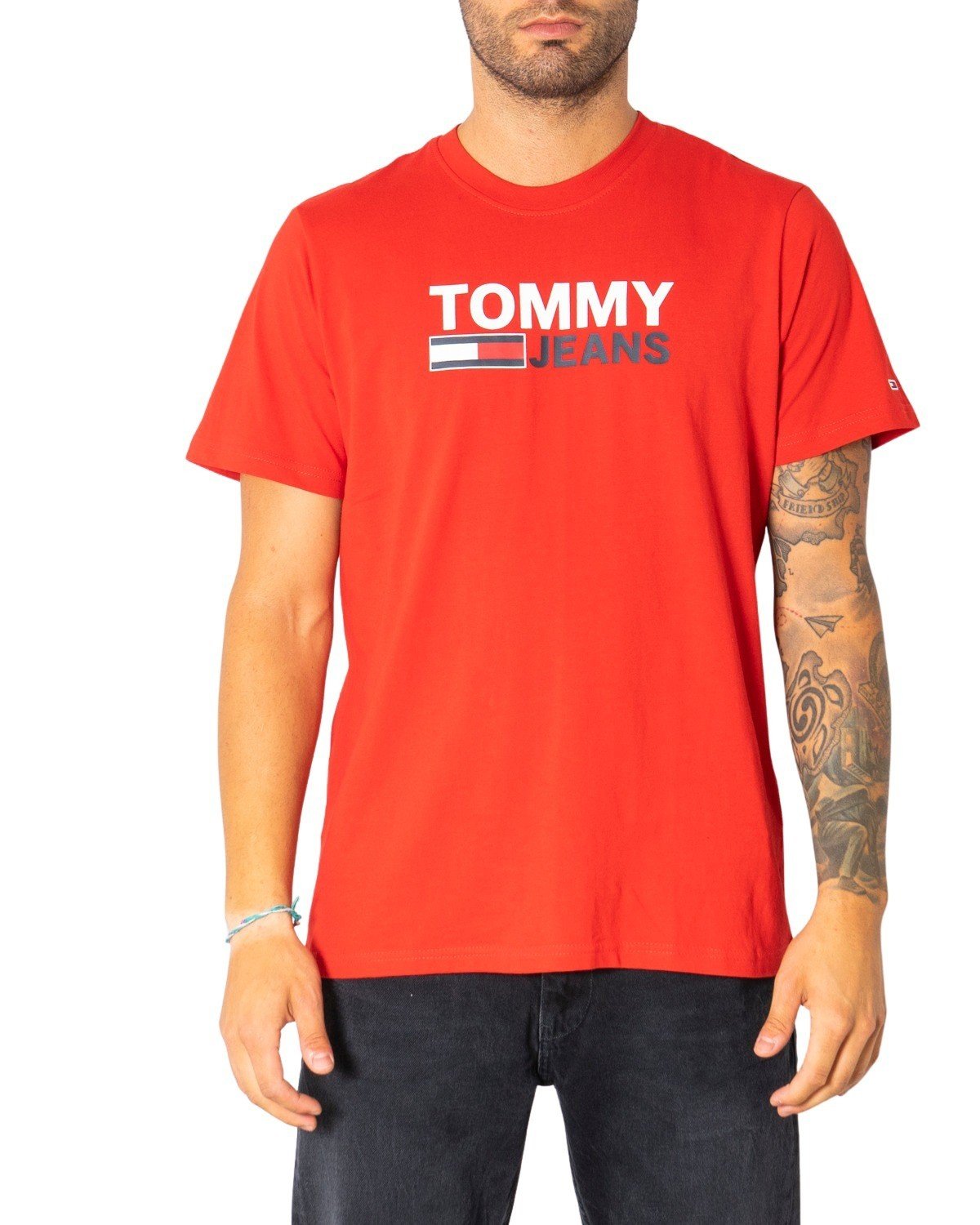 Tommy Hilfiger Jeans Men's T-Shirt Various Colours 304989 - red XS