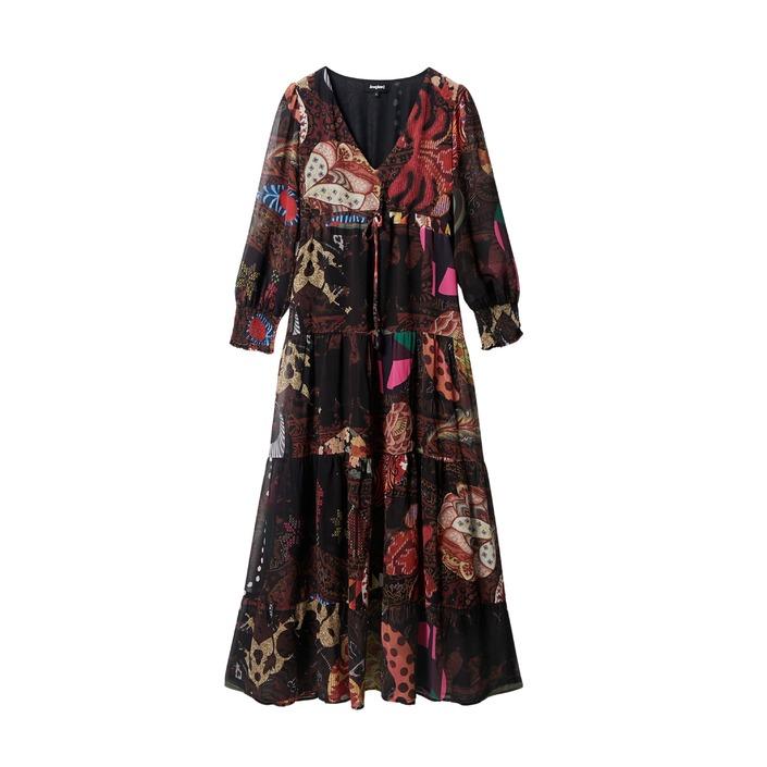 Desigual - Desigual Women Dress - brown S