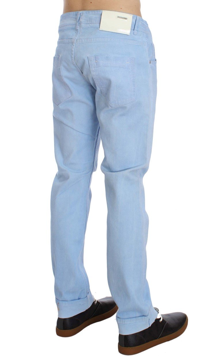 Acht Men's Cotton Stretch Low Waist Fit Jeans Blue SIG30526 - W29