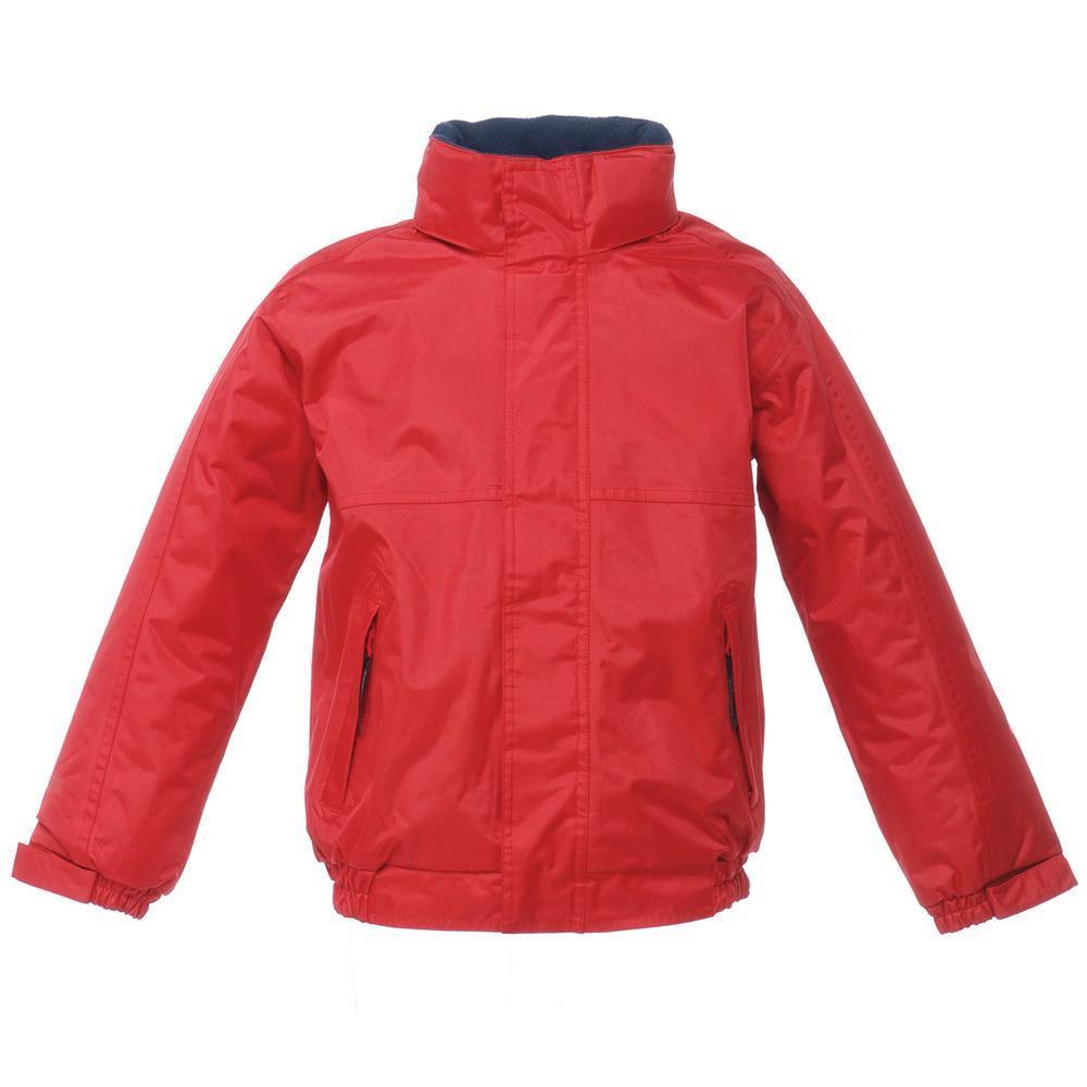 Regatta Kid's Dover Waterproof Fleece-lined Jacket Various Colours Z00 - Red 11 to 12 Years