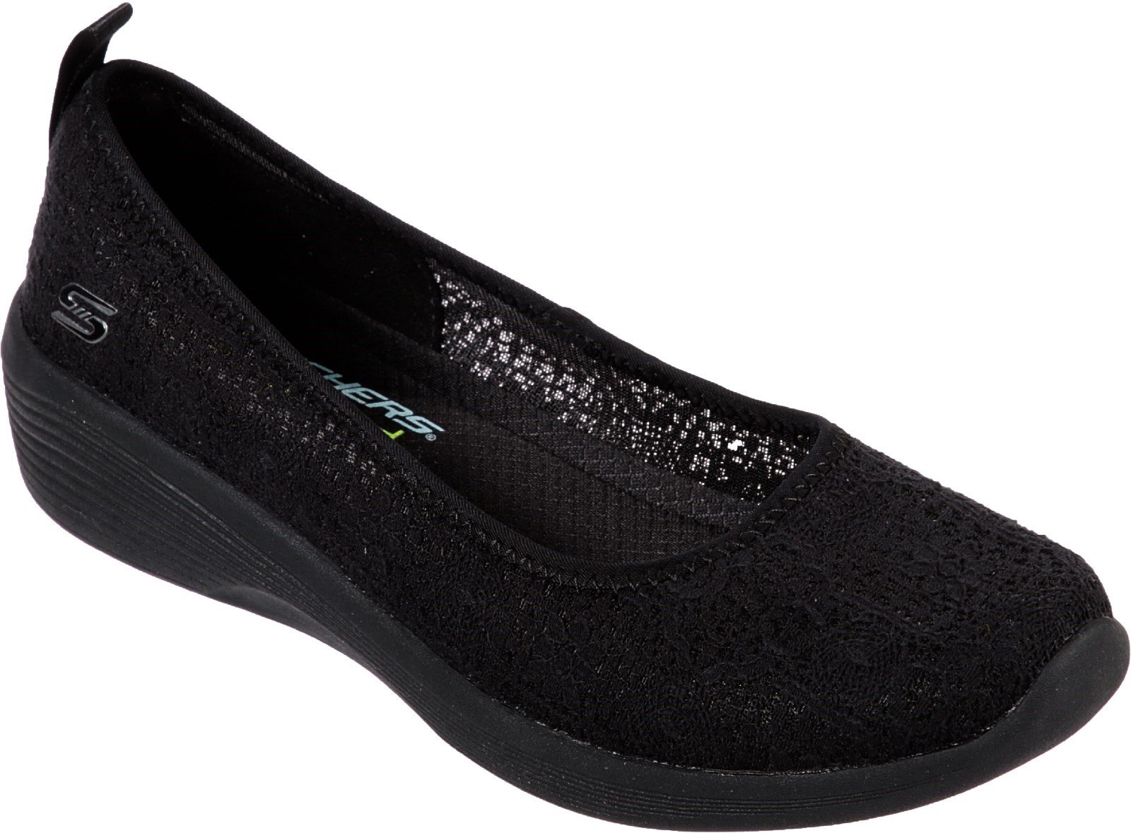 Skechers Women's Arya Airy Comfort Slip On Shoe Various Colours 30320 - Black 4