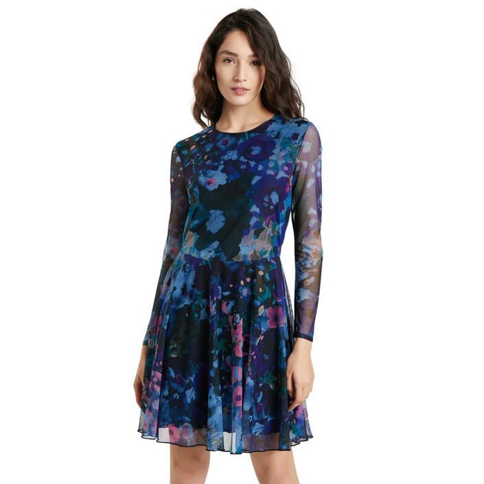 Desigual Women's Dress Blue 319884 - blue XL