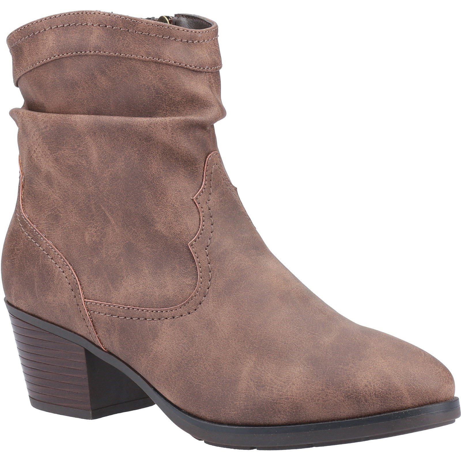 Divaz Women's Adele Ankle Boot Various Colours 33028 - Tan 3