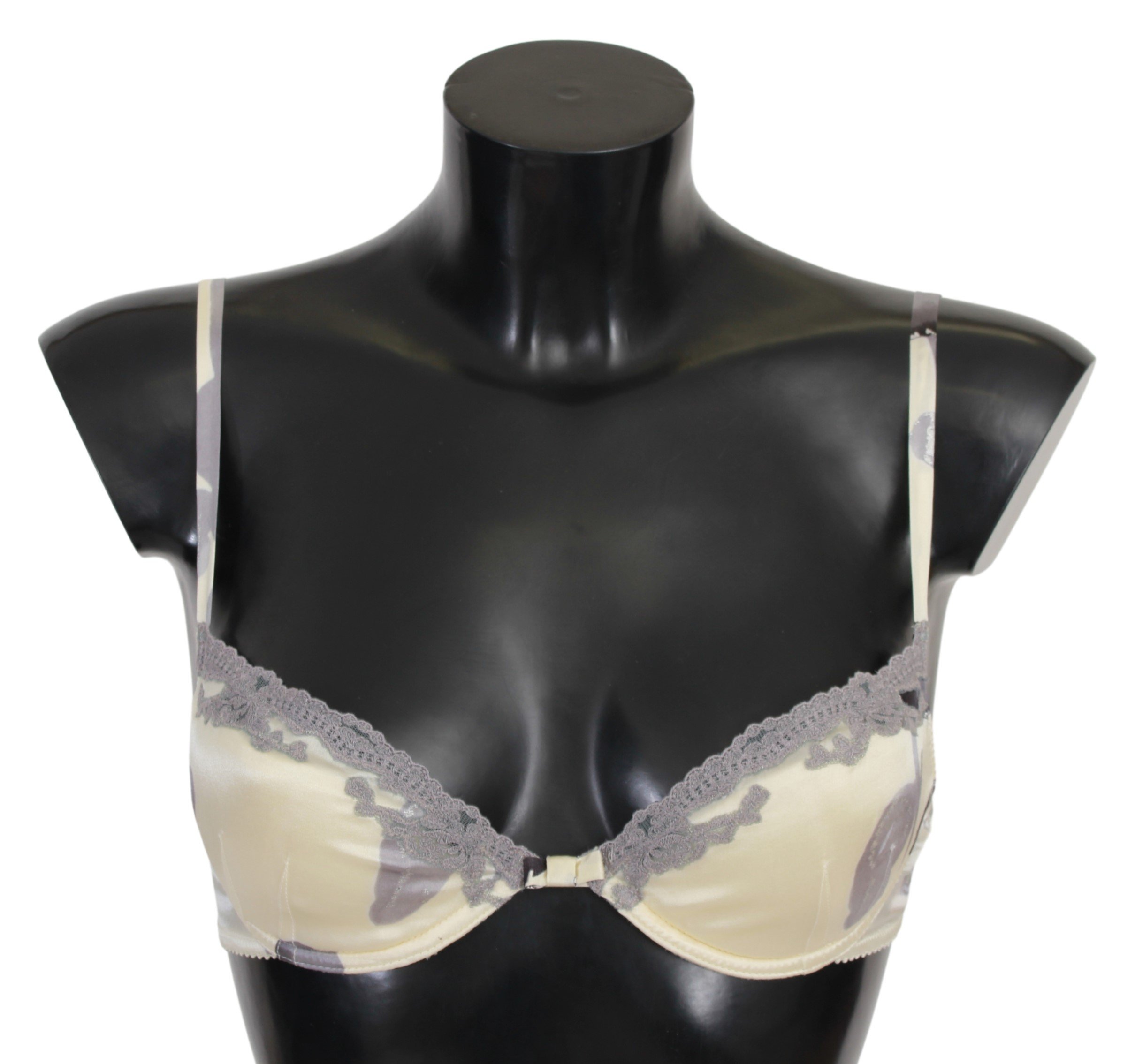 Ermanno Scervino Women's Lace Push Up Silk Bra Beige BIK792 - IT2 | S