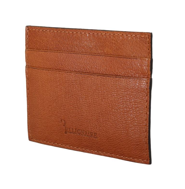 Billionaire Italian Couture Men's Leather Bifold Wallet Brown VAS1449