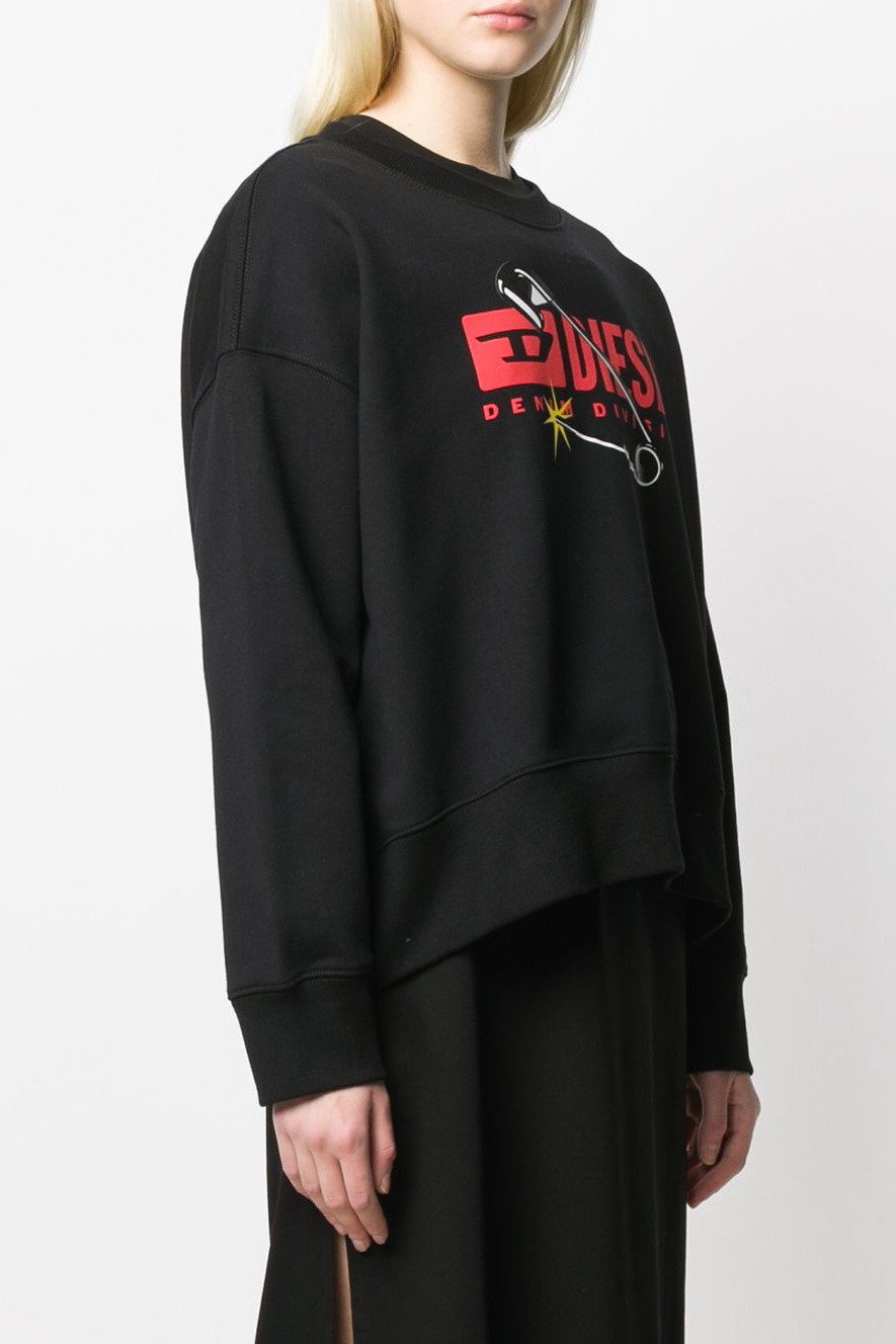 Diesel Women's Sweatshirt Various Colours 298725 - black S