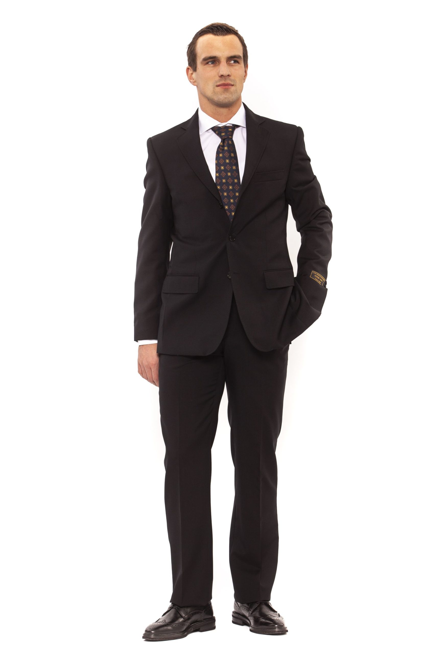 Ferre Men's Nero Suit Black FE1026041 - IT46 | S