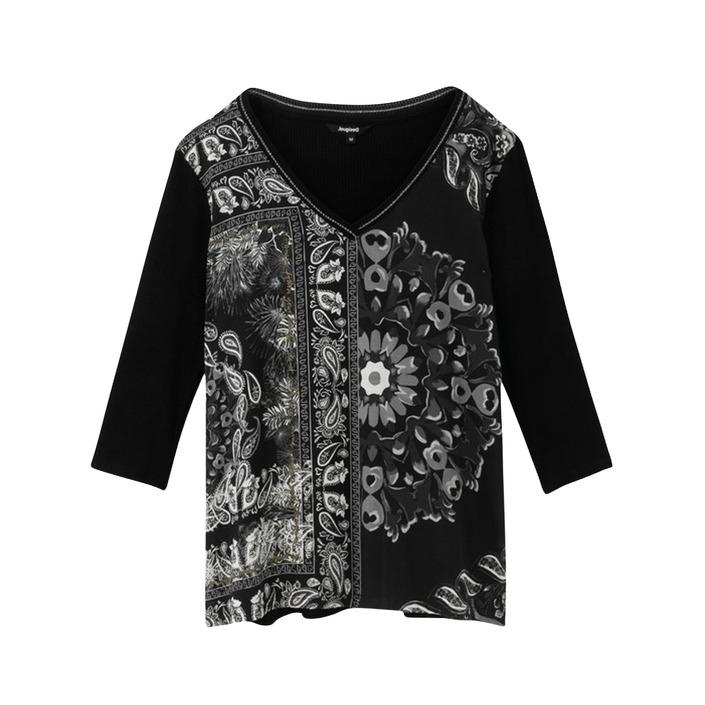 Desigual Women's T-Shirt Black 188328 - black XS