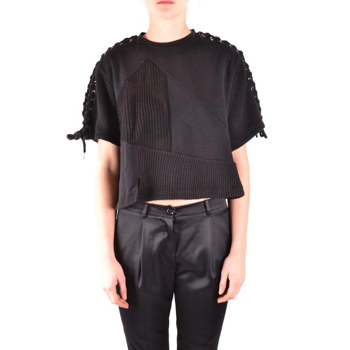 Alexander Mcqueen Women's Sweatshirt Black 166069 - black XS