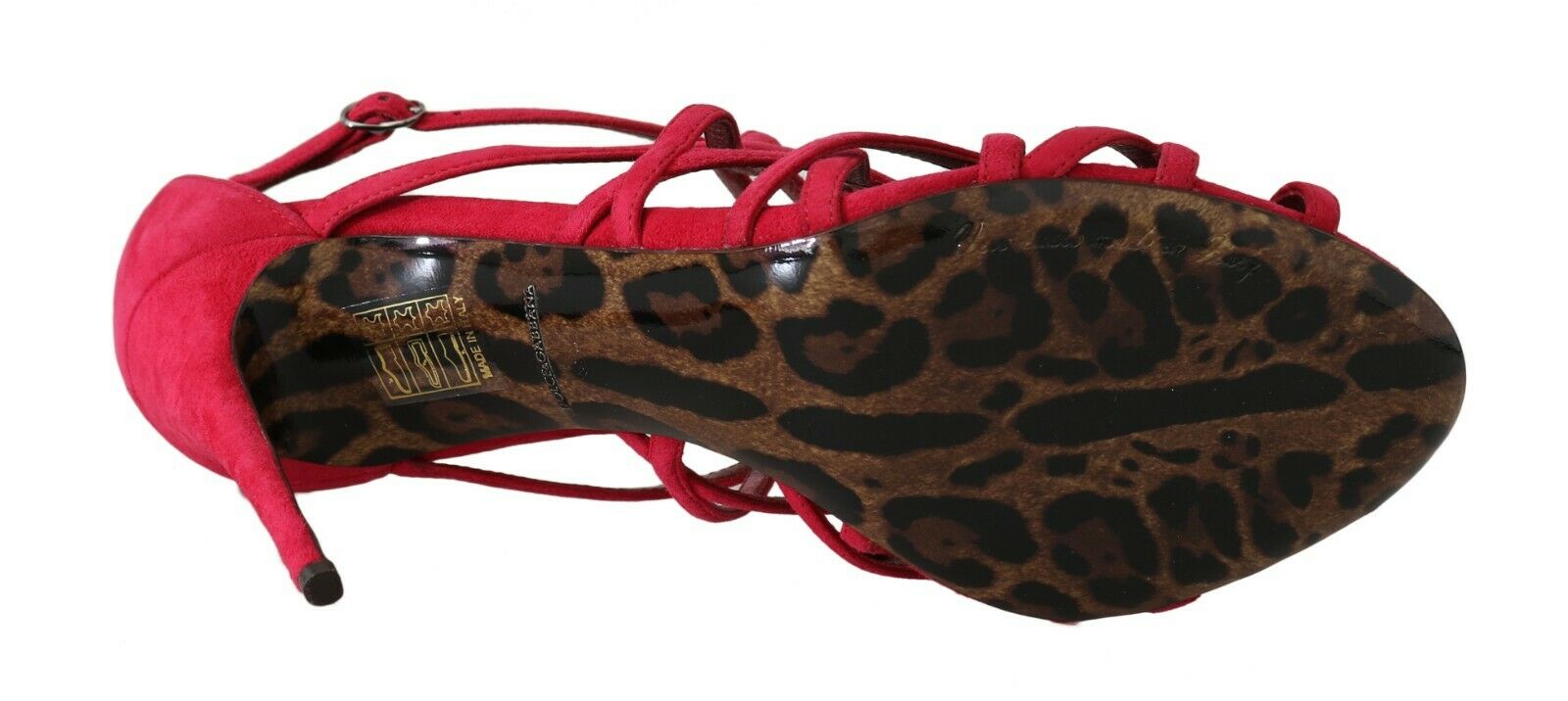 Dolce & Gabbana Women's Stilettos Suede Strap Sandals Red LA5632 - EU39.5/US9