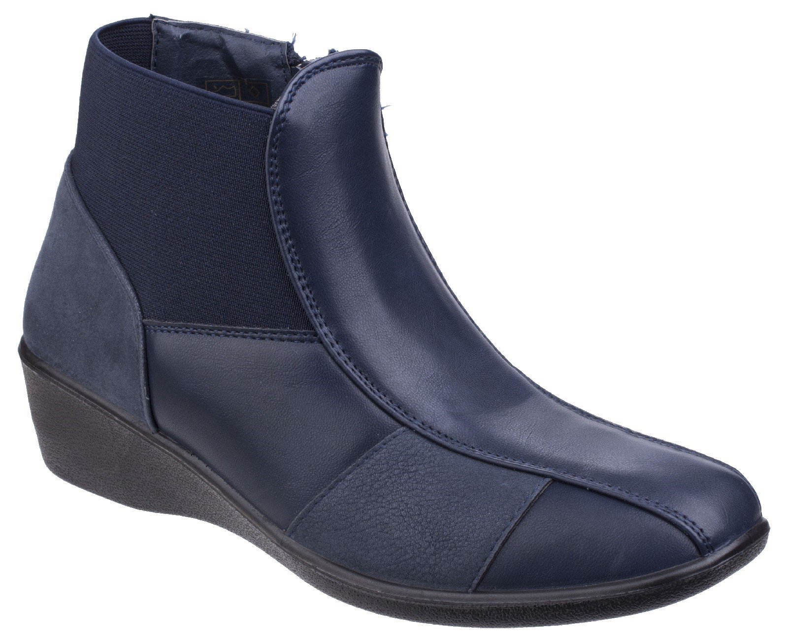 Fleet & Foster Women's Festa Ankle Boot Black 25560-42532 - Navy 7