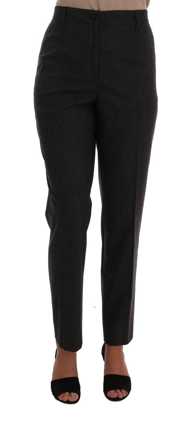 Dolce & Gabbana Women's Viscose Wool Woven Trouser Gray BYX1108 - IT46|XL