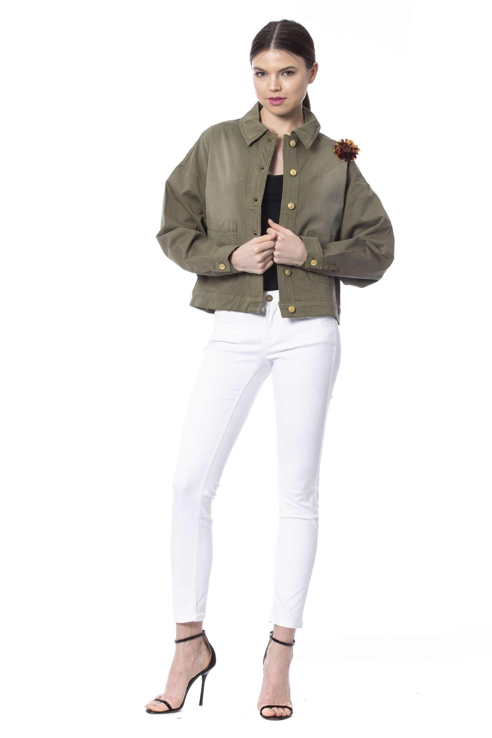 Silvian Heach Women's Jacket Army SI1263926 - XS