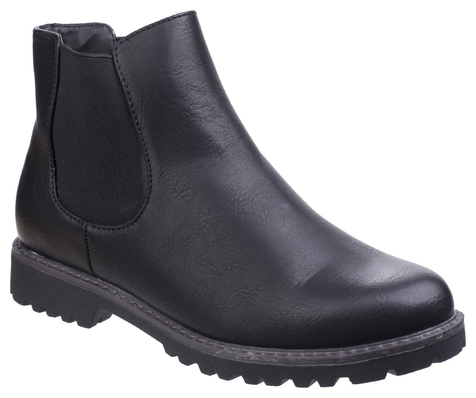 Divaz Women's Grace Ladies Chelsea Boot Black 25571-42565 - Black 3