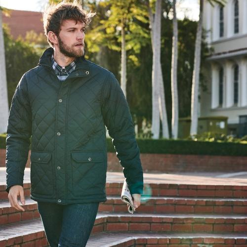 Regatta Men's Tyler Diamond Quilted Jacket Various Colours TRA441 - Dark Khaki S