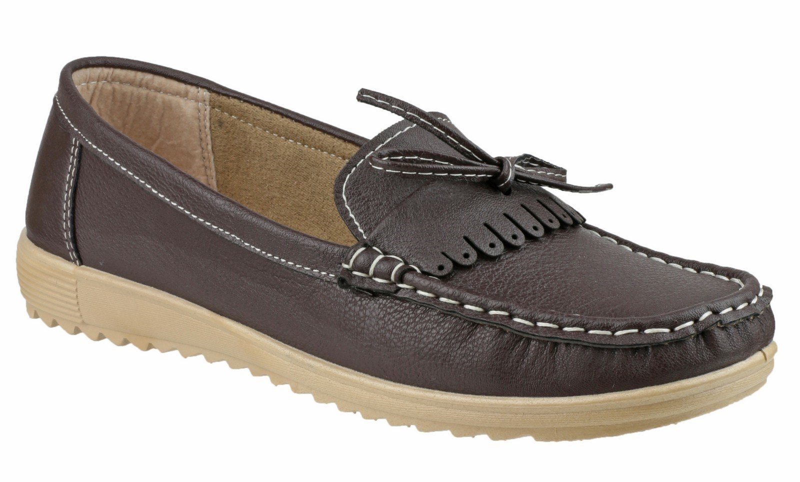 Fleet & Foster Women's Elba Loafer Various Colours 20939-33260 - Brown 3