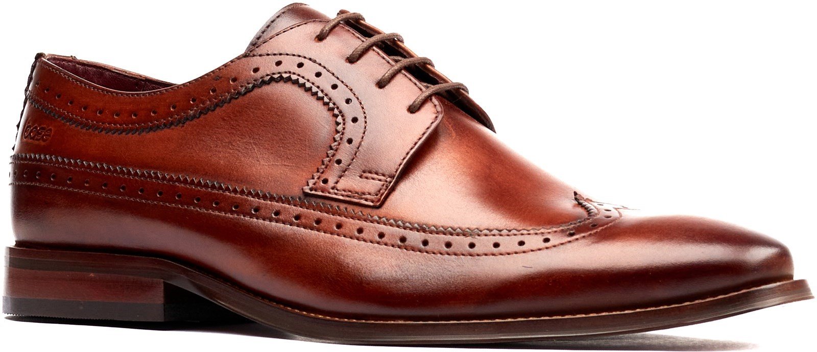 Base London Men's Havisham Plain Toe Derby Shoe Various Colours 32247 - Tan 7