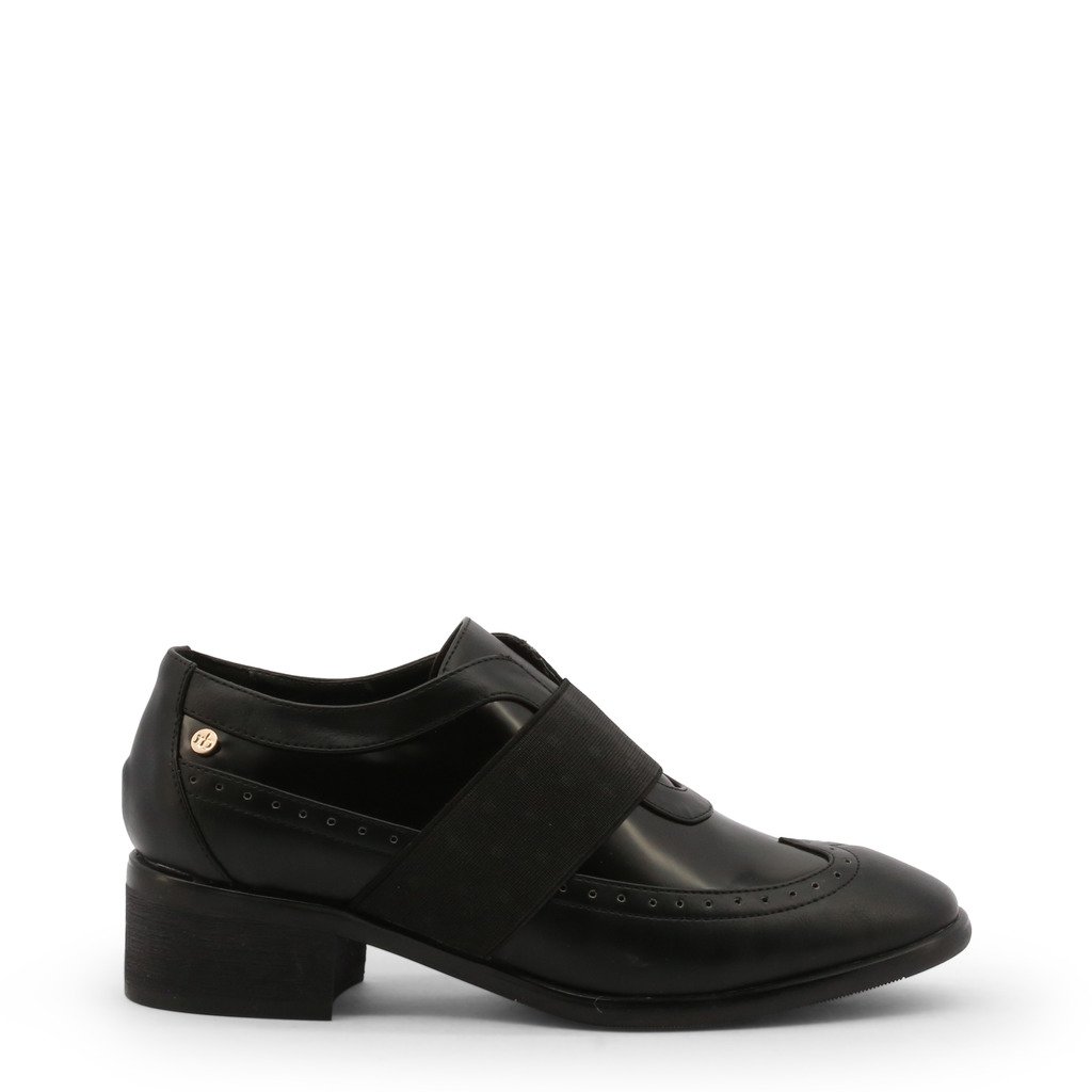 Roccobarocco Women's Flat Shoes Black 342965 - black EU 37