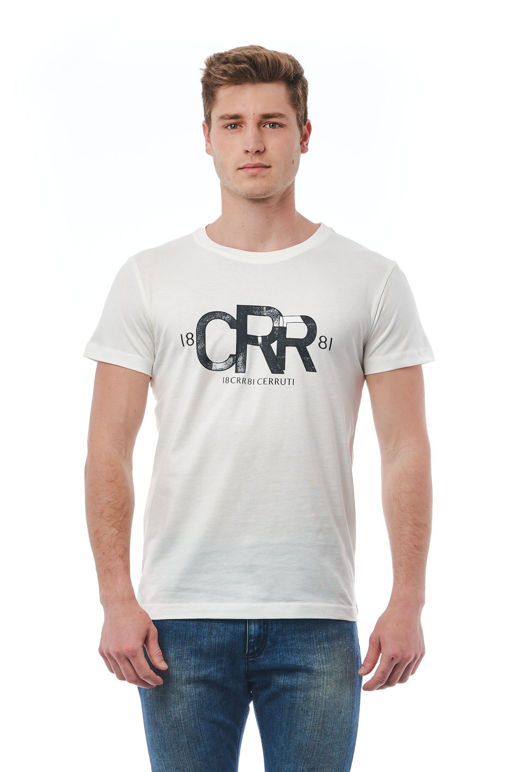 Cerruti 1881 Men's Panna T-Shirt White CE1409867 - M