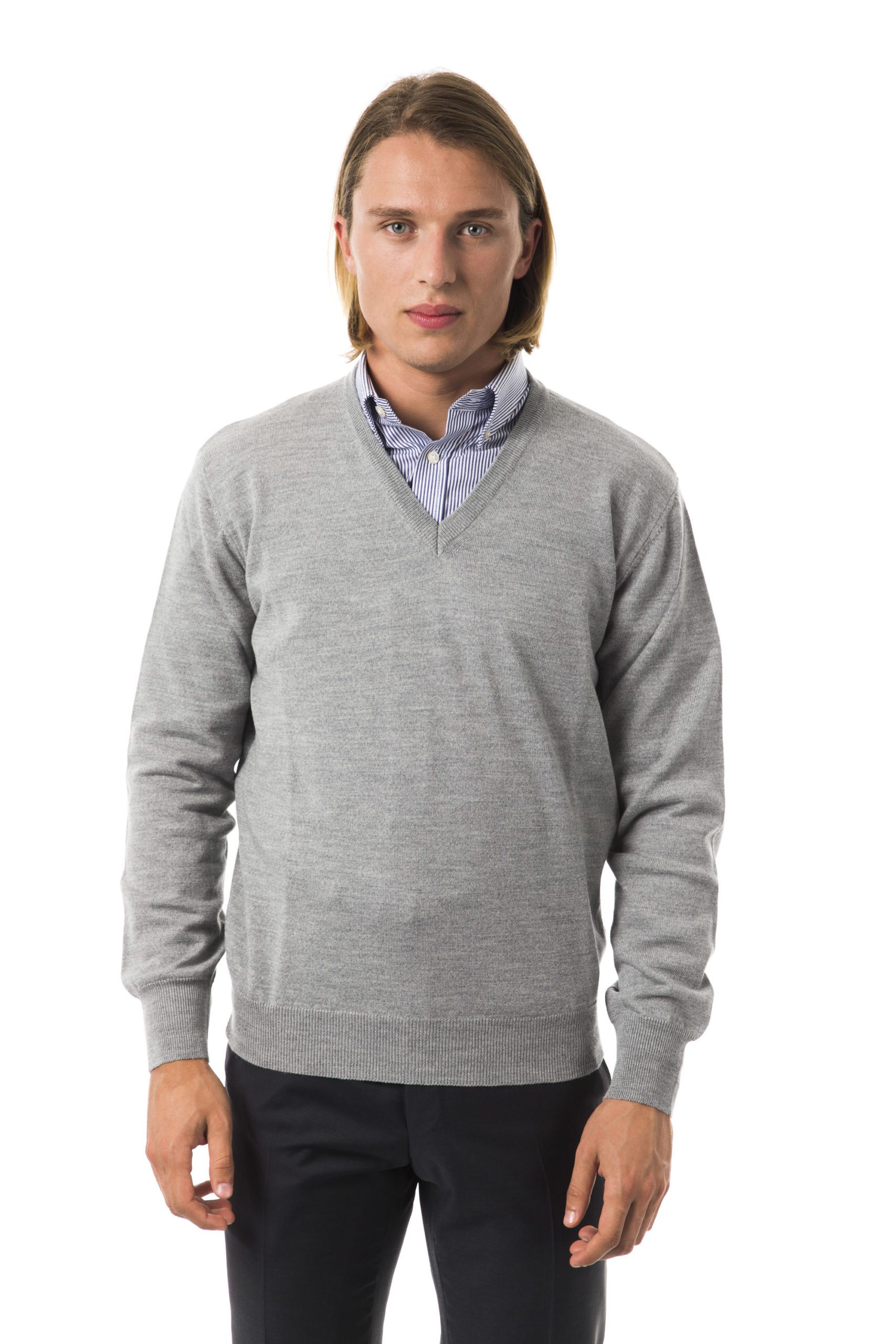 Uominitaliani Men's Grimd Sweater Gray UO816128 - M