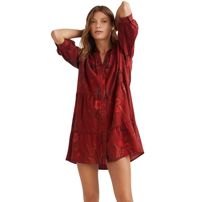 Desigual - Desigual Women Dress - bordeaux S