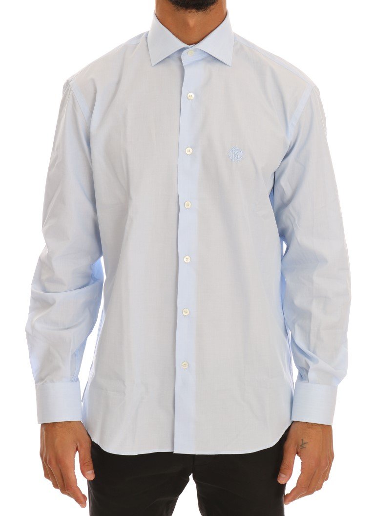 Cavalli Men's Shirt Blue TSH1485 - 39