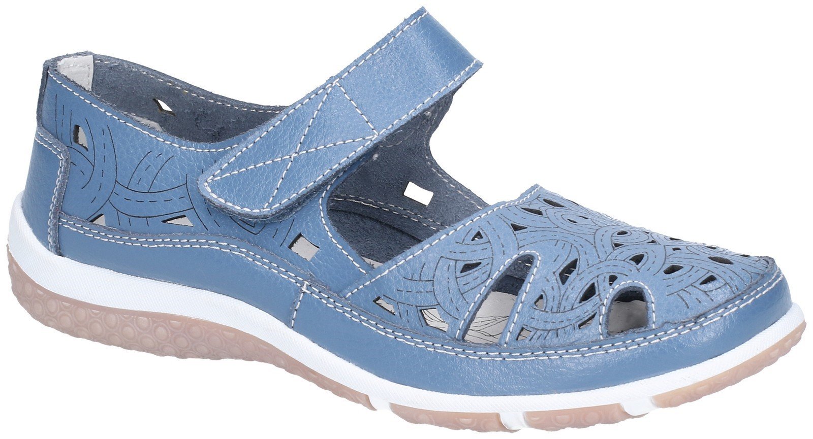 Fleet & Foster Women's Jasmine Touch Flats Various Colours 28261-47467 - Blue 3