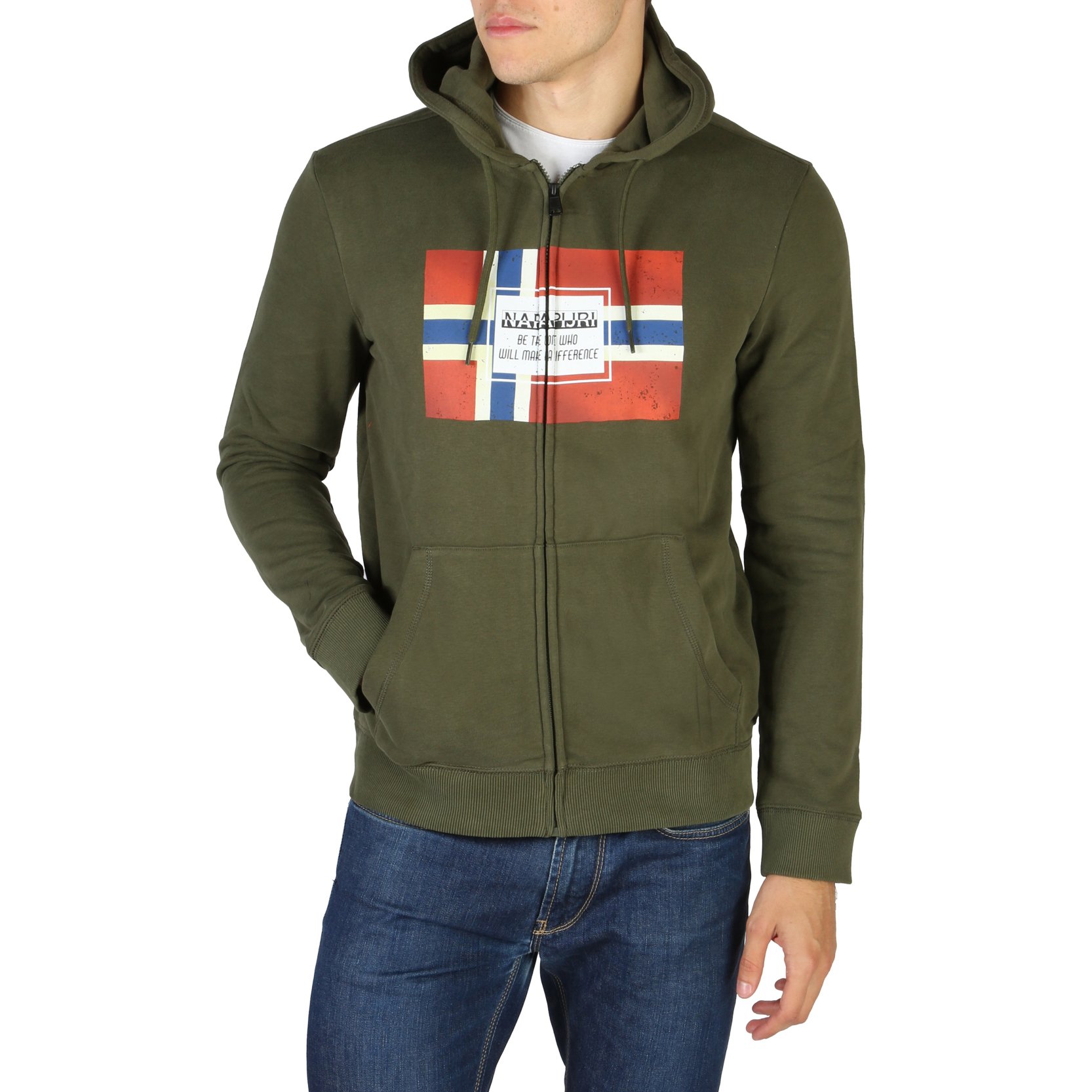 Napapijri Men's Sweatshirt Various Colours NP0A4EN71601 - green L