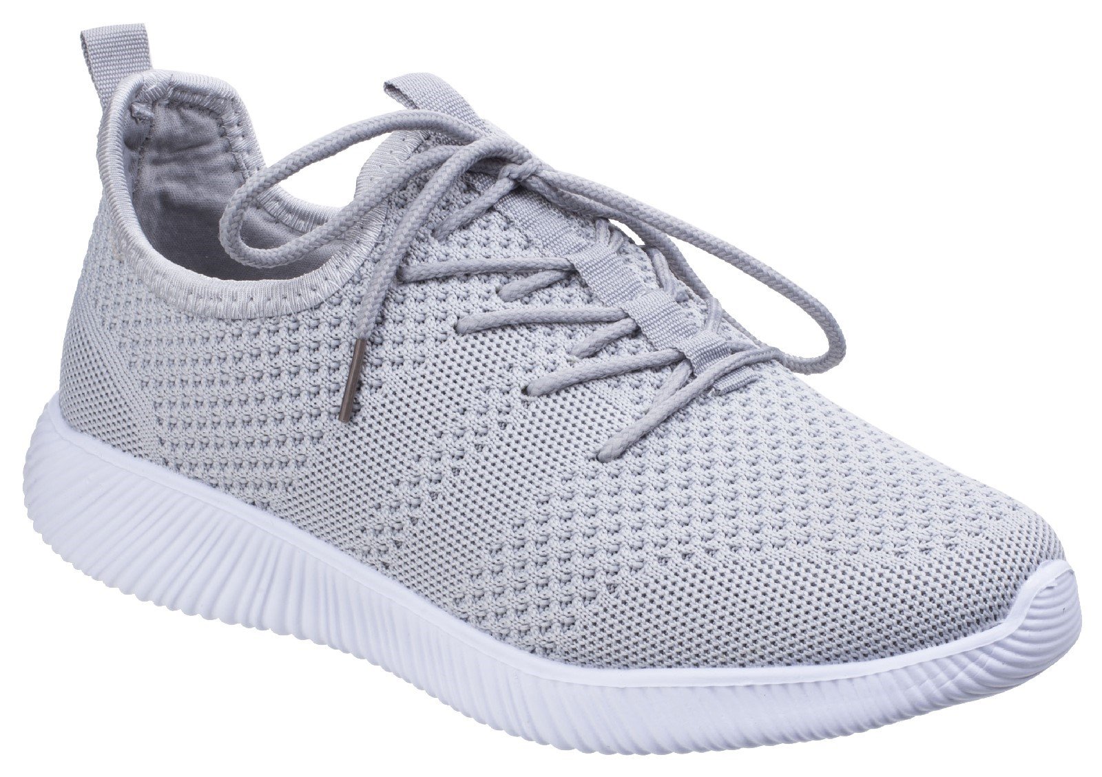 Divaz Women's Heidi Knit Trainer Grey 26327-43957 - Grey 3