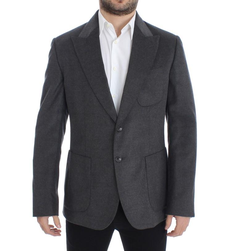 Dolce & Gabbana Men's Silk two button Blazer Gray SIG12239 - IT48 | M