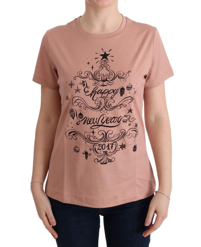 Dolce & Gabbana Women's Cotton 2017 Motive T-Shirt Beige TUI10043 - IT48|XXL