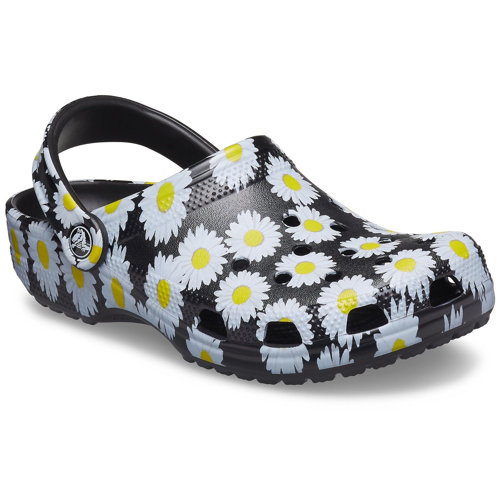 Crocs Unisex Vacay Vibes Clog Shoe Various Colours 31866-55895 - Black Daisy 3