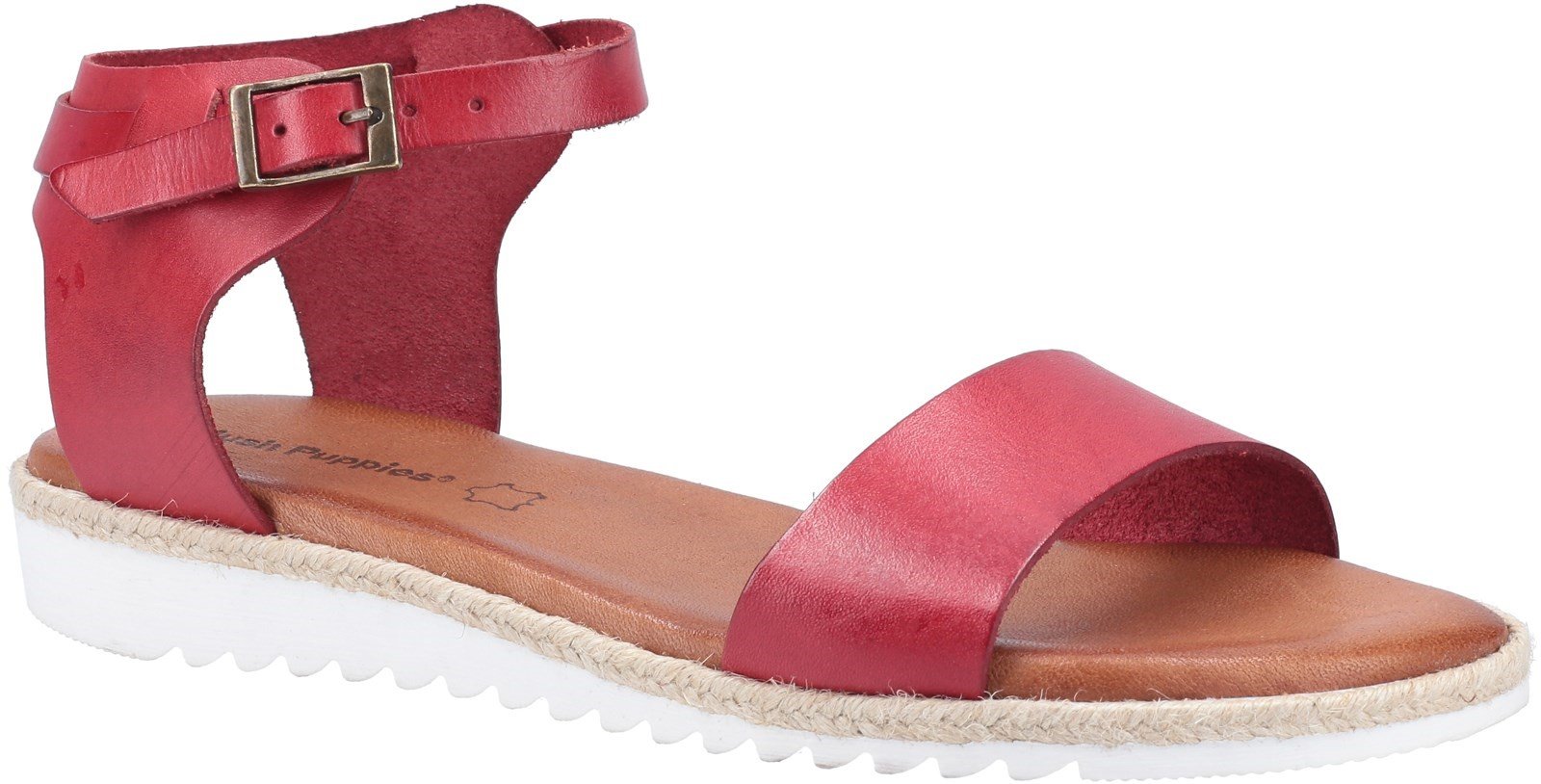 Hush Puppies Women's Gina Flat Sandal Various Colours 31950 - Red 2