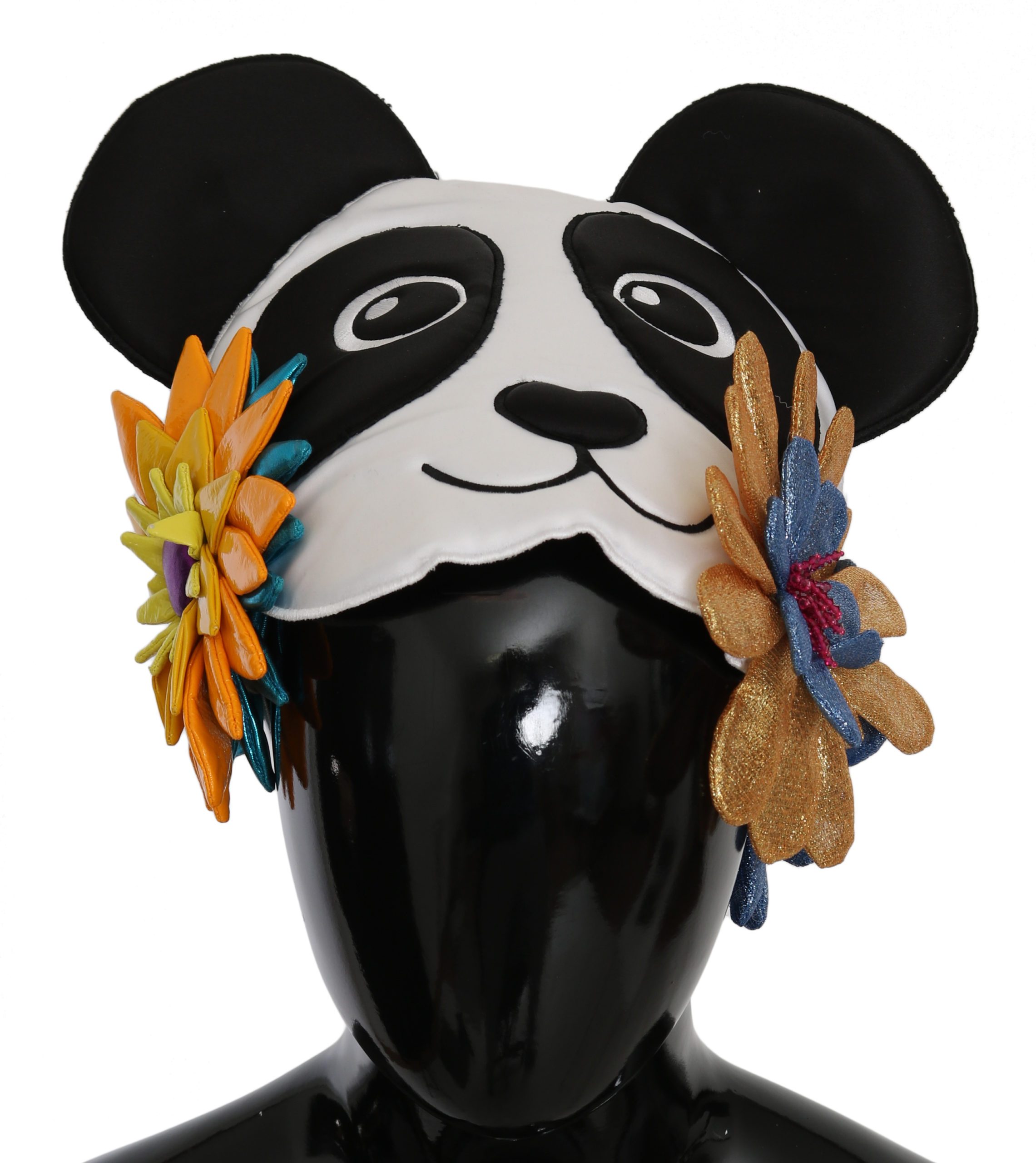 Dolce & Gabbana Women's Panda Floral PVC Hat Multicolor HAT9082