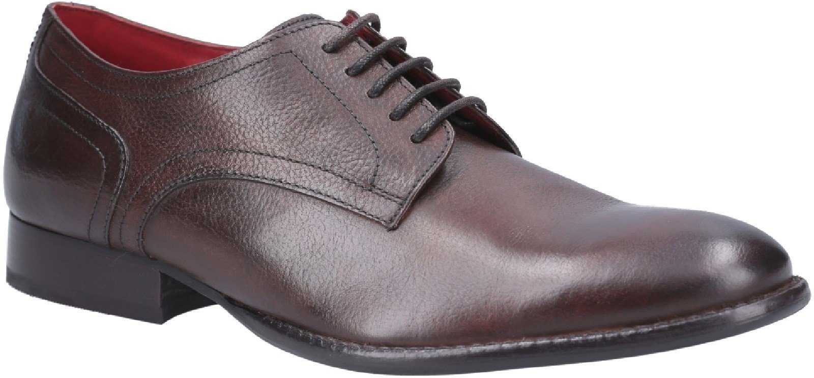 Base London Men's Ford Derby Grain Shoe Brown 25119 - Brown 6