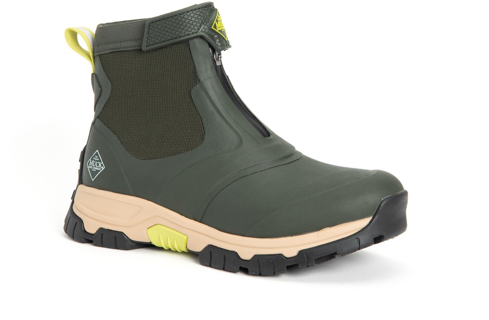 Muck Boots Unisex Apex Mid Zip Boot Various Colours 30981 - Moss/Tan Midsole 6