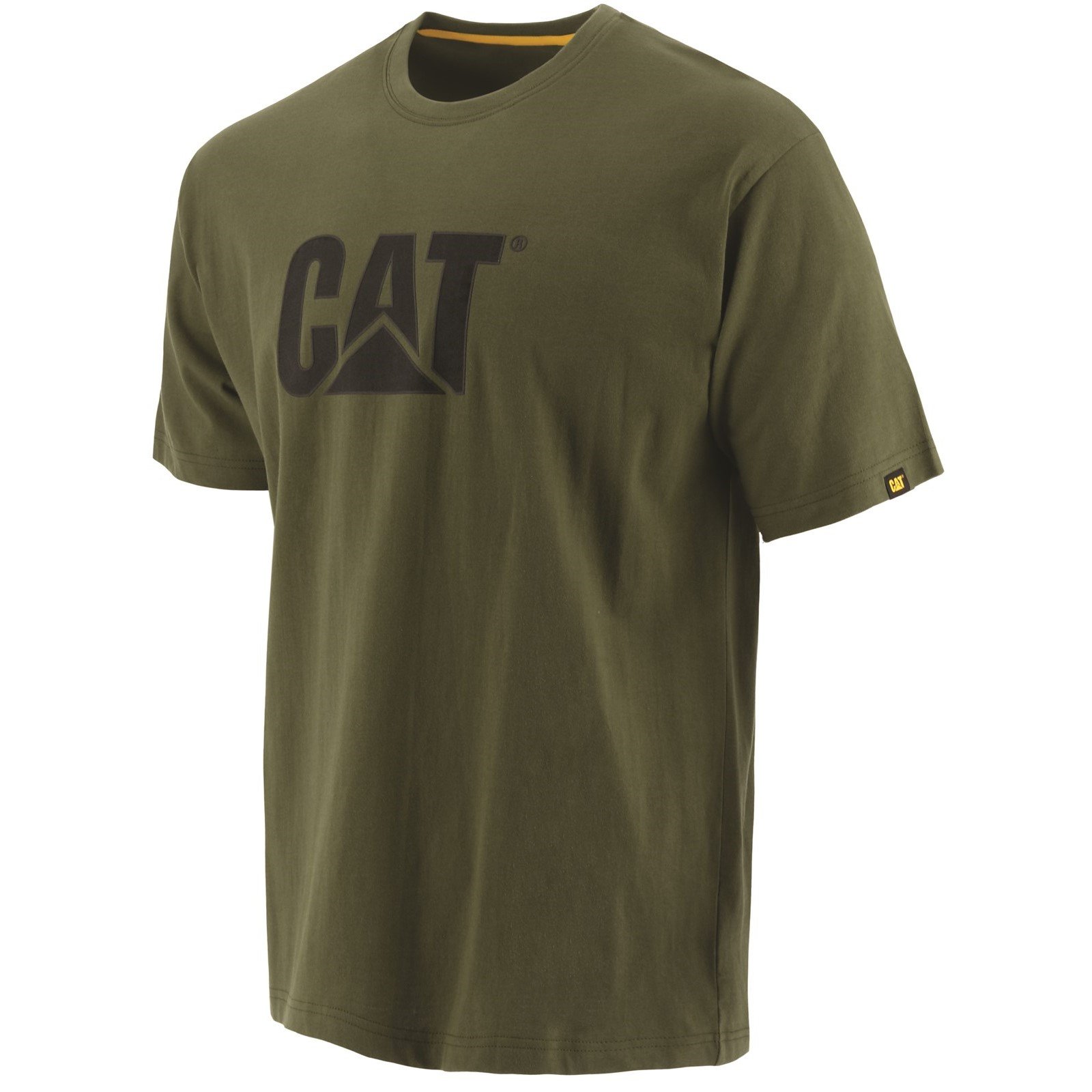 Caterpillar Men's Trademark Logo T-Shirt Various Colours 25301-42086 - Chive 4X