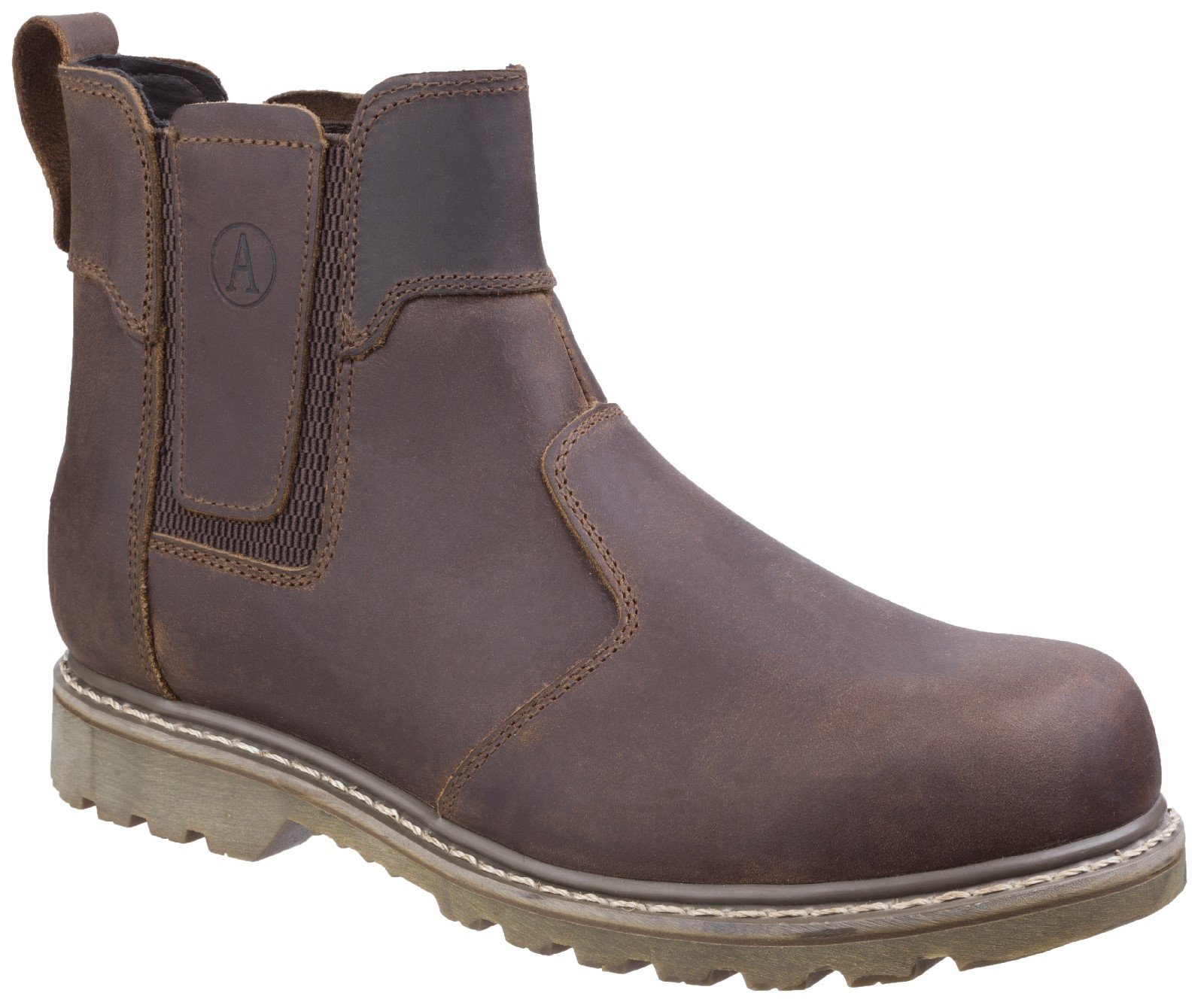 Amblers Men's Abingdon Dealer Boot Brown 19518 - Brown Crazy Horse 4