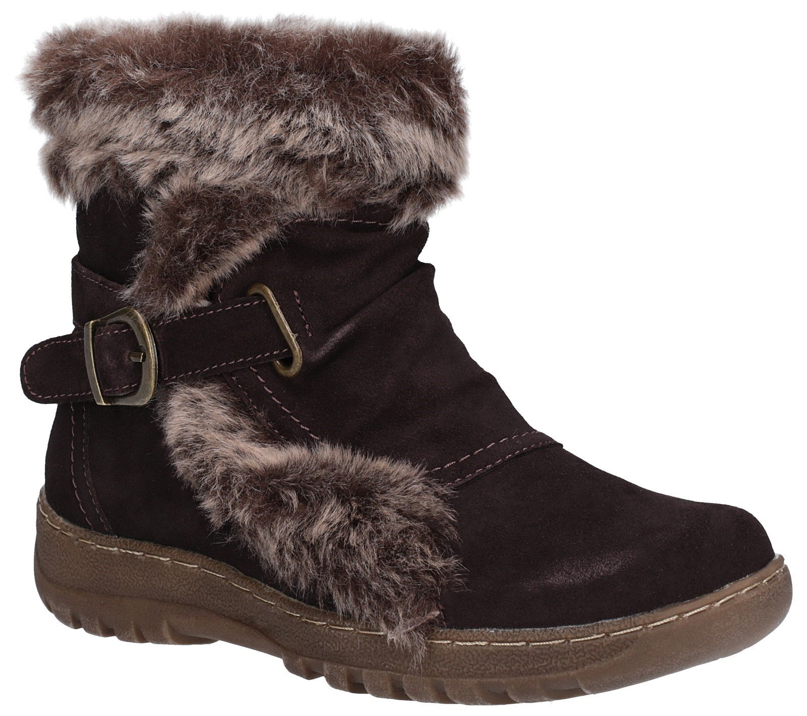 Fleet & Foster Women's Ginny Ankle Boot Brown 27143-45598 - Dark Brown 3