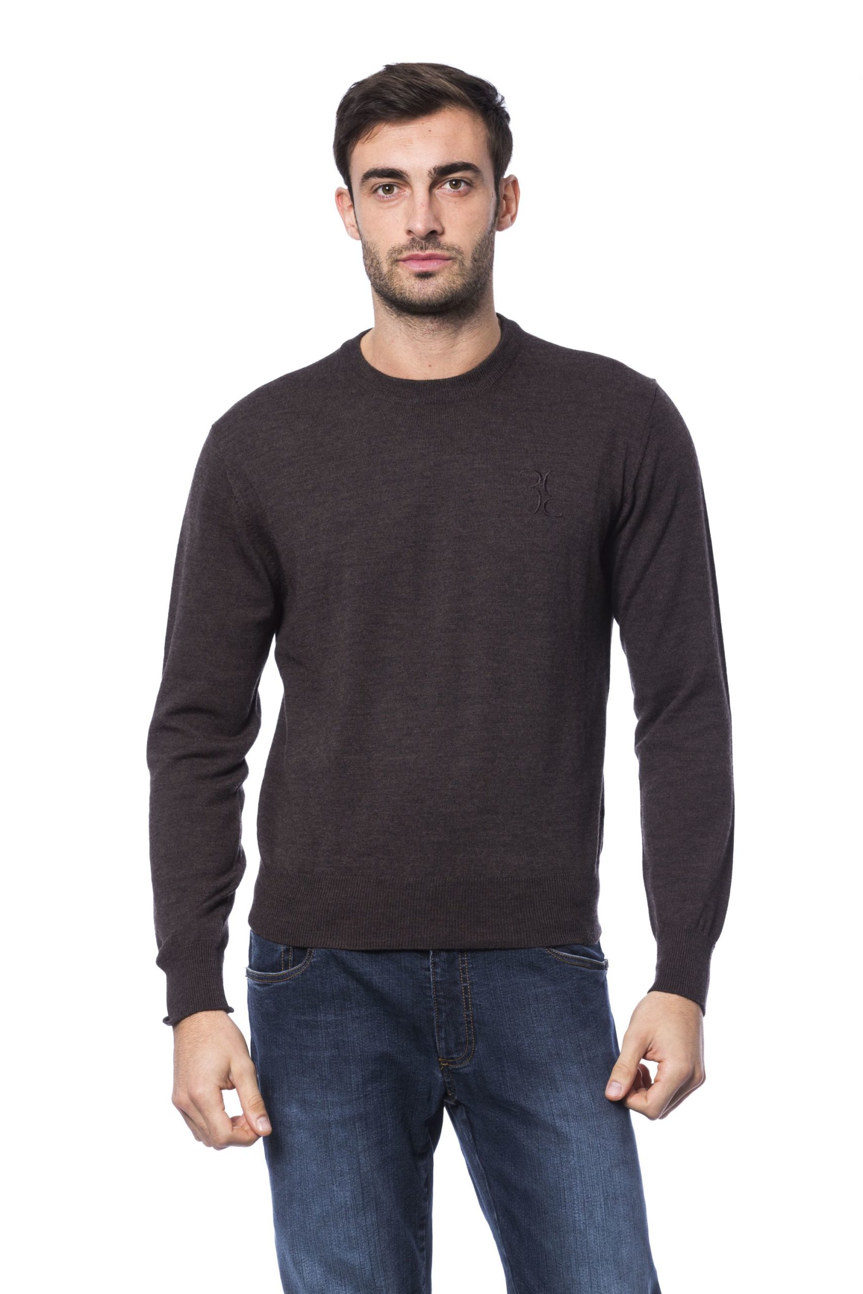 Billionaire Italian Couture Men's Marr Sweater Brown BI1281220 - S