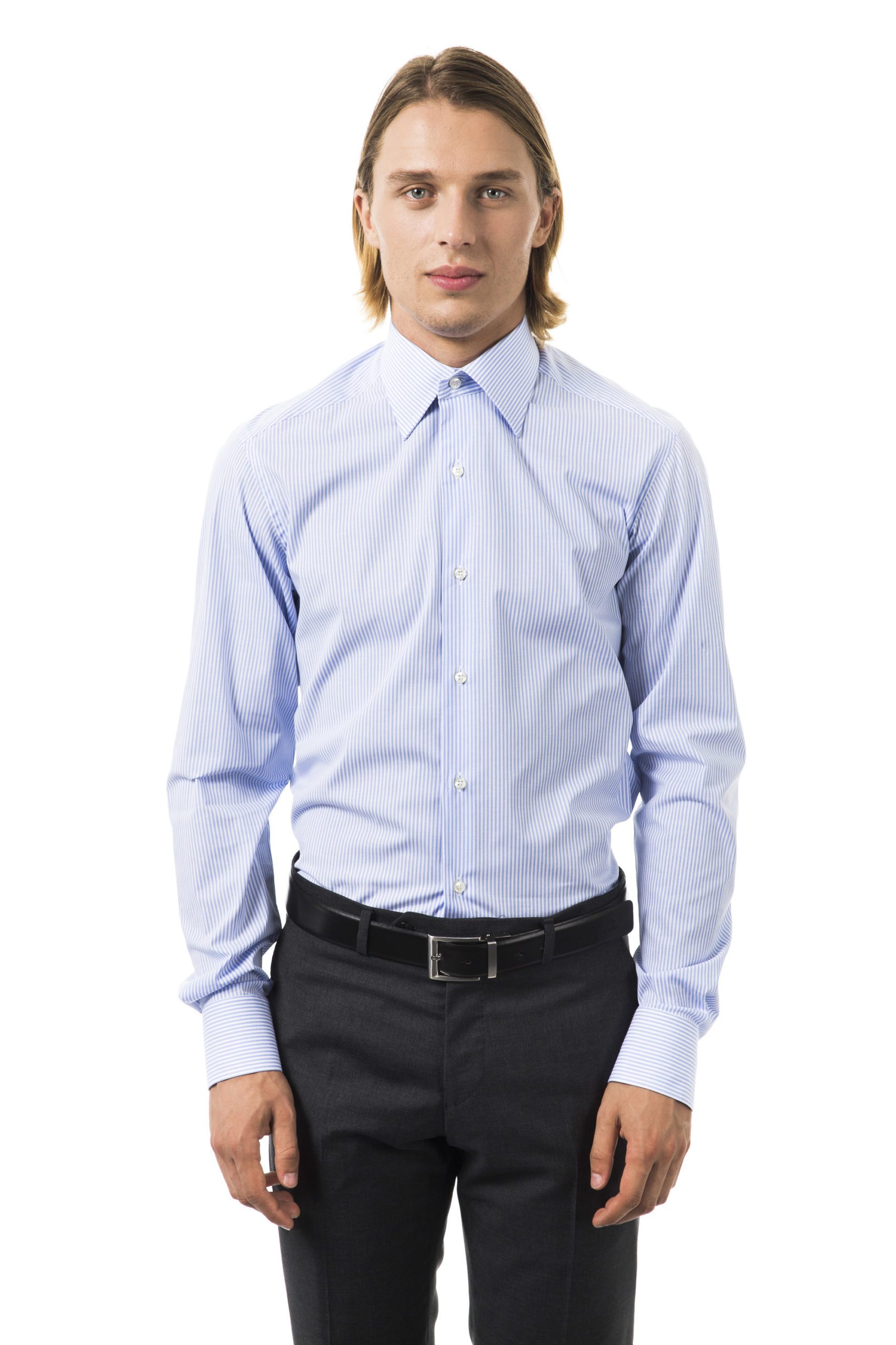 Uominitaliani Men's Cielo Shirt Light Blue UO1394669 - XL