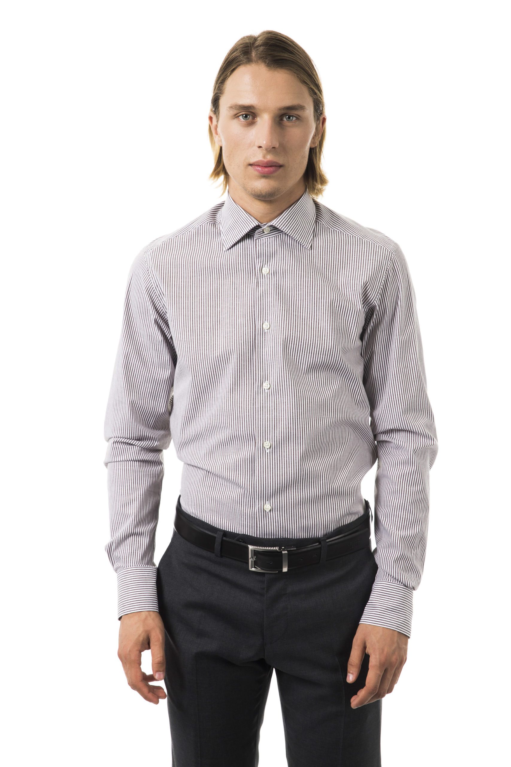 Uominitaliani Men's Moro Shirt Brown UO1394650 - M