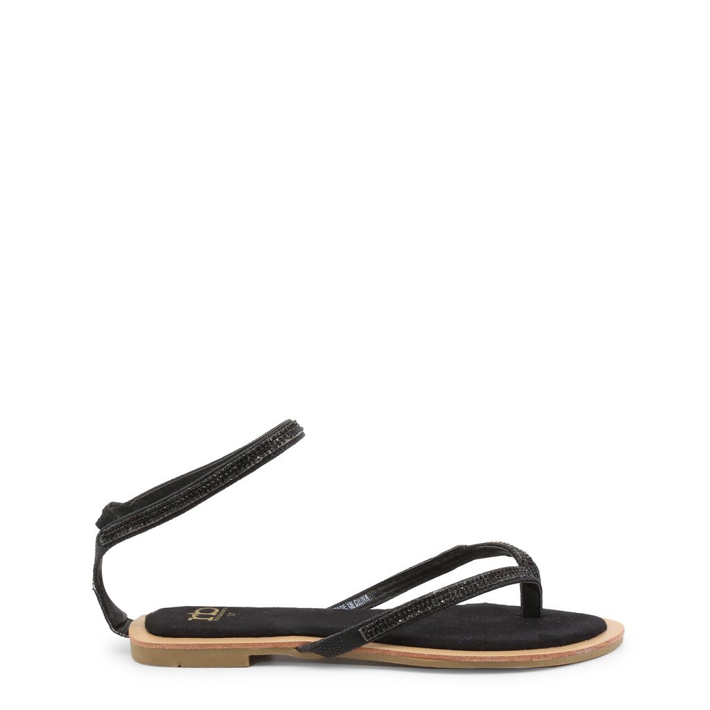 Roccobarocco Women's Flip Flops Black RBSC1C502 - black EU 35
