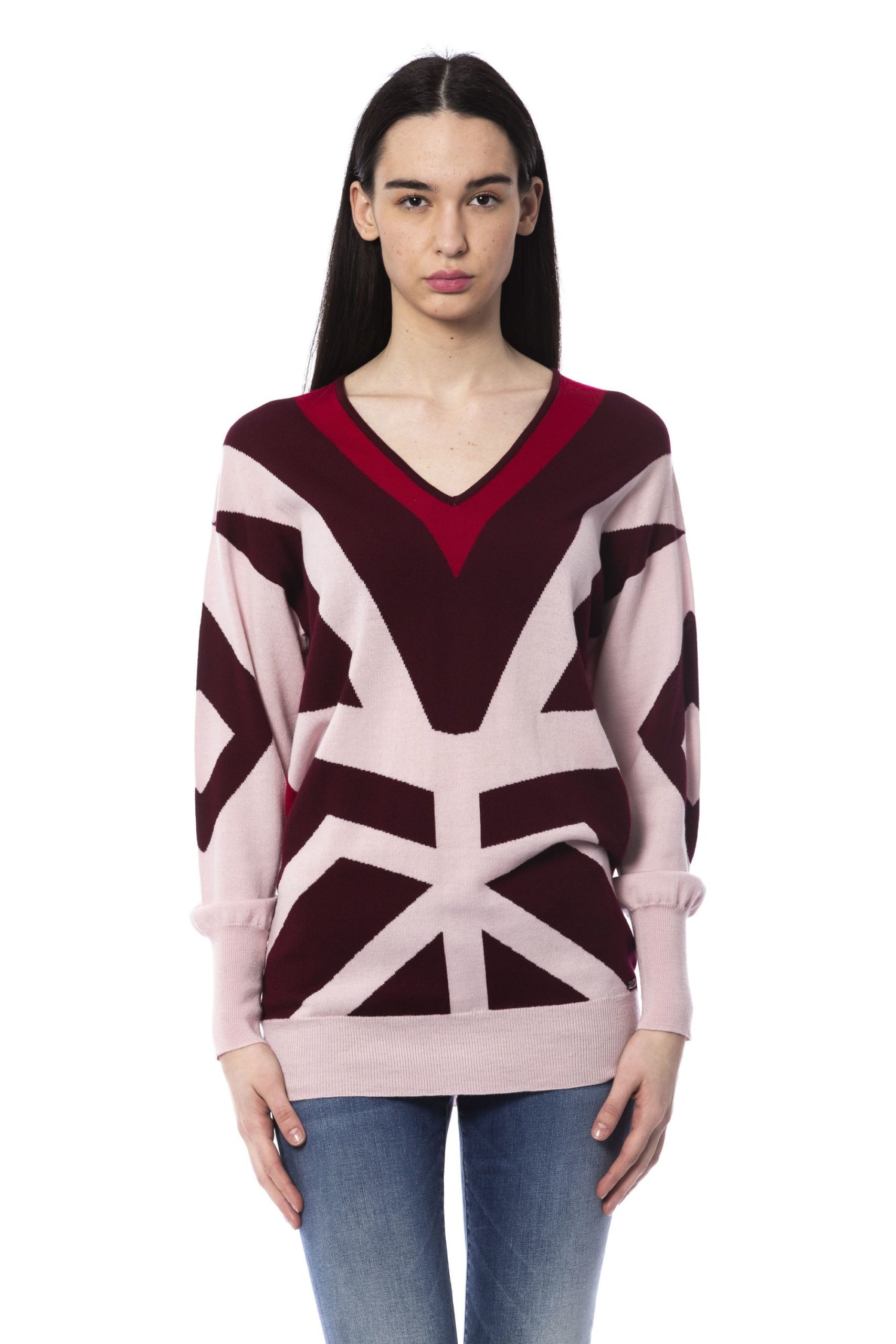 Byblos Women's Sweater Burgundy BY851754 - S