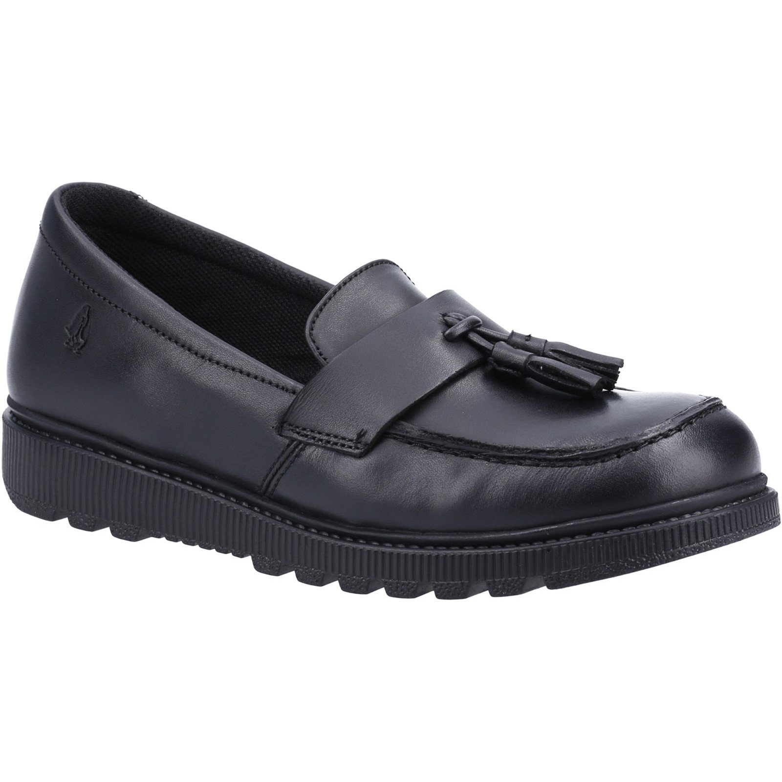 Hush Puppies Kid's Faye Junior School Shoe Black 30843 - Black 10