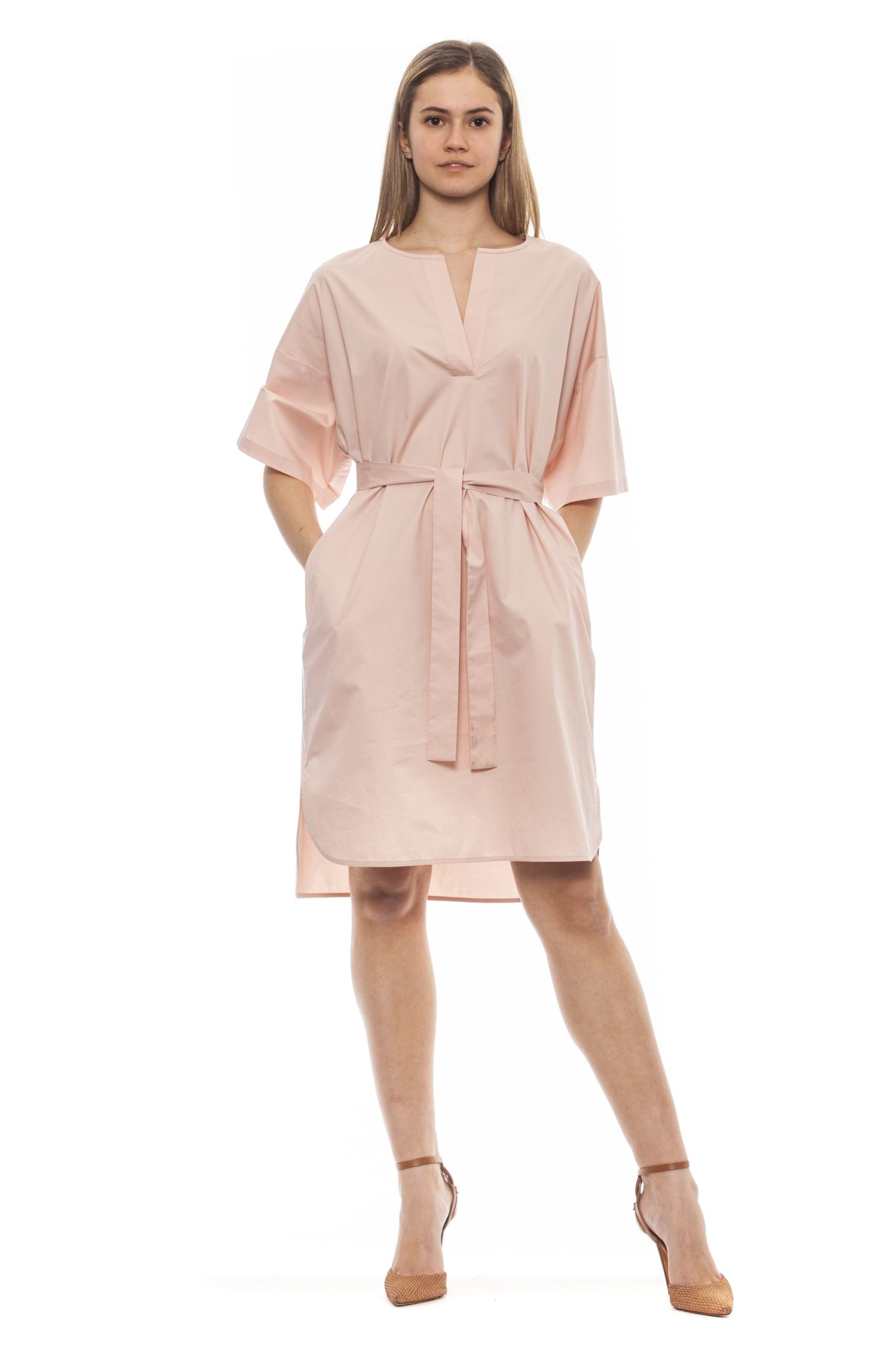 Peserico Women's Rosa Dress Pink PE1381774 - IT42 | S